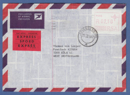 RSA Frama-ATM P.003 Aus OA Hoher Wert 2,10 Auf Express-Brief ET 25.3.87 Kl. O  - Frama Labels