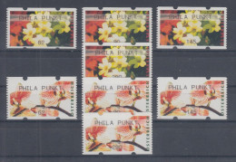 Österreich ATM Blumen Mi.-Nr. 24 Und 25 PHILA PUNKT, 62-90-145-290 ** - Vignette [ATM]