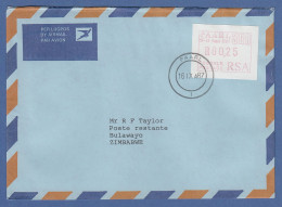 RSA 1987 Sonder-ATM PAARL Wert 00,25 Auf FDC Gel. Nach Simbabwe - Frama Labels