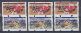 Österreich ATM Weihnachten Mi.-Nr. 48 Und 49 CHRISTKINDL 16 Satz  68-100-160 ** - Timbres De Distributeurs [ATM]