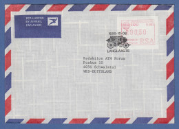 RSA 1986 Sonder-ATM Johannesburg Mi.-Nr 2 Wert 0,30 Auf Brief Nach Deutschland - Frama Labels