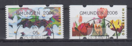 Österreich Sielaff-ATM Blumen Mi.-Nr. 6-7 GMUNDEN 2006 Je Kleinwert 05 O - Timbres De Distributeurs [ATM]