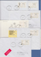 Finnland 1993 Dassault-ATM Mi.-Nr. 12.3 Zudruck-Satz Z1-Z7 Auf 6 Briefen.  - Automatenmarken [ATM]