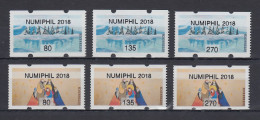 Österreich 2018 ATM Mi.-Nr. 56-57 NUMIPHIL 2018 Je Satz  80-135-270 ** - Timbres De Distributeurs [ATM]