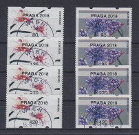 Österreich 2018 ATM Mi.-Nr. 54-55 PRAGA 2018 Je Satz  80-135-270-420 O - Timbres De Distributeurs [ATM]