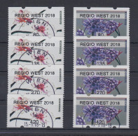 Österreich 2018 ATM Mi.-Nr. 54-55 REGIO WEST 2018 Je Satz  80-135-270-420 O - Machine Labels [ATM]