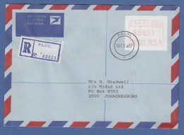 RSA 1987 Sonder-ATM PAARL Wert 00,91 Auf Inlands-R-FDC - Affrancature Meccaniche/Frama