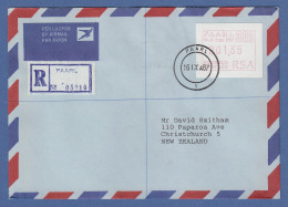 RSA 1987 Sonder-ATM PAARL Wert 01,35 Auf R-FDC Nach Neuseeland - Automatenmarken (Frama)