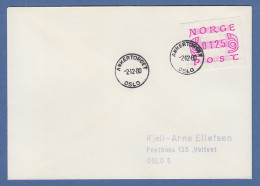 Norwegen FRAMA-ATM Mi-Nr. 2 Wert 0125 Auf FDC 2.12.80 (div. Standorte Vorhanden) - Automatenmarken [ATM]