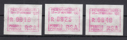 Südafrika 1988 Sonder-ATM Pietermaritzburg Aus Dem OA, Satz 16-25-40  **  - Automatenmarken (Frama)