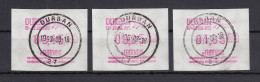 Südafrika 1993 Sonder-ATM E'Thekwini Durban Aus OA Satz 45-85-105 Mit Orts-ET-O - Frama Labels