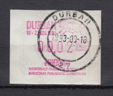 Südafrika 1993 Sonder-ATM E'Thekwini Durban Aus OA Kleinwert 00,02 Gestempelt - Automatenmarken (Frama)