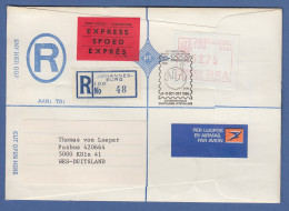 RSA 1986 Sonder-ATM Johannesburg Mi.-Nr 2 Hoher Wert 2,75 Auf R-Expr.-Brief - Frama Labels