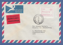 RSA Südafrika FRAMA-ATM Aus OA P.002 Pretoria Wert 02,16 Auf Express-Brief - Viñetas De Franqueo (Frama)