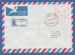 RSA Südafrika FRAMA-ATM Aus OA P.016 Kimberley 01.25 Auf R-FDC Nach Hongkong - Frama Labels