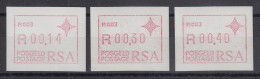 RSA Südafrika FRAMA-ATM  Aut.-Nr. P.003 Satz 14-30-40 ** (VS) - Viñetas De Franqueo (Frama)