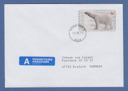 Norwegen 2008 ATM Eisbär Mi.-Nr. 13e Wert 12,00 Auf A-Post-Brief Nach Krefeld - Timbres De Distributeurs [ATM]