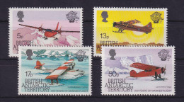Britische Antarktis 1983 Flugzeuge Luftfahrt Mi.-Nr. 104-107 Postfrisch ** - Andere & Zonder Classificatie