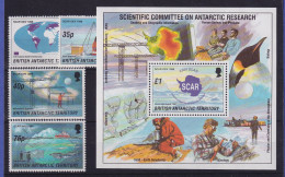 Britische Antarktis 1996 Antarktisforschung Mi.-Nr. 245-248 Und Block 3 ** - Autres & Non Classés