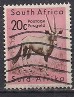 South Africa 1961 QE2 20c Animals Used SG 195 ( J95 ) - Usados