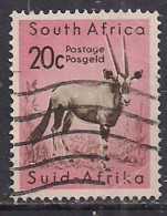 South Africa 1961 QE2 20c Animals Used SG 195 ( J98 ) - Usados