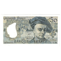 France, 50 Francs, Quentin De La Tour, 1982, U.28, SPL, Fayette:67.8, KM:152b - 50 F 1976-1992 ''Quentin De La Tour''