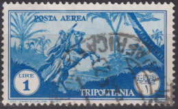 Tripolitania Airmail 1931/32 ° Mi:IT-TP 137, Sn:IT-TP C12, Yt:IT-TP PA11, Arab Rider - Tripolitaine
