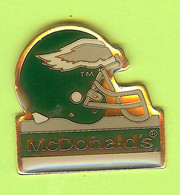 Pin's Mac Do McDonald's Philadelphia Eagles Casque De Football - 2HH18 - McDonald's