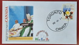 CANADA 2002 TORONTO VISIT POPE JOHN PAUL II WORLD YOUTH DAY VISITE DU PAPE JEAN PAUL II - Briefe U. Dokumente