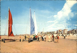 72148210 Segeln Strandsegeln La Panne Segelwagen Strand   - Sailing