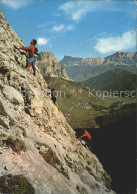 72148185 Klettern Bergsteigen Dolomiti Gruppo Sella Tridentina Al Pisciadu Colfo - Alpinisme