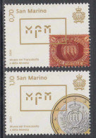 2020 San Marino Stamp & Coin Museum Money Complete Set Of 2 MNH @ BELOW FACE VALUE - Nuevos