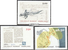 Dänemark - Grönland 575A-577A (kompl.Ausg.) Postfrisch 2011 Kommunikation In Grönland - Unused Stamps