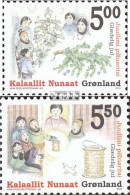 Dänemark - Grönland 427-428 (kompl.Ausg.) Postfrisch 2004 Weihnachten - Unused Stamps