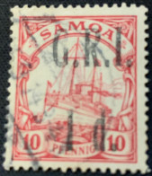 SAMOA.1915.COLONIE ALLEMANDE.OCCUPATION ANGLAISE.MICHEL N° 3. OBLITERE.24B25 - Samoa