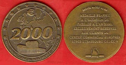 ** MEDAILLE  STRASBOURG  EURO  2000 ** - Euros Of The Cities