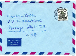 74473 - Bund - 1968 - 70Pfg Kl Bauten EF A LpBf WUERZBURG -> Chicago, IL (USA) - Lettres & Documents