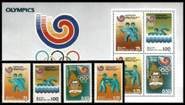 (0271-272) Sri Lanka  1988 / Sport / Seoul Olympics Sheet / Bf / Bloc   ** / Mnh Michel 834-837 + BL 37 - Sri Lanka (Ceylan) (1948-...)