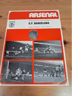 Programa Partido Arsenal-FC Barcelona 1974 - Boeken