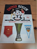 Manchester Utd Vs Valencia CF Programa UEFA 82/83 - Books