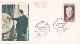 FDC -- 1964 -- Georges MANDEL    ...cachet  CHATOU --78 .... - 1960-1969