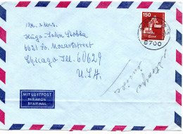 74503 - Bund - 1979 - 150Pfg I&T EF A LpBf WUERZBURG - ... -> Chicago, IL (USA), U Le Querbug - Covers & Documents