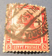 Egypt Postage  -   Five Milliemes  -  Egypte - 1915-1921 Protectorat Britannique