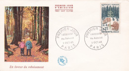 FDC - 1965 -- En Faveur Du Reboisement ....cachet  PARIS-75 - 1960-1969