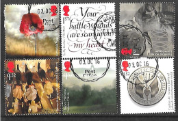 2016 The Great War 1916 Used Set HRD2-B - Oblitérés