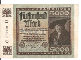 ALLEMAGNE 5000 MARK 1922 VF P 81 - 5.000 Mark