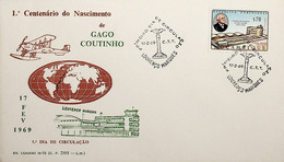 1969 Moçambique FDC Centenário Do Nascimento De Gago Coutinho - Mozambique