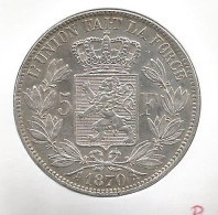 LEOPOLD II * 5 Frank 1869 * Prachtig++ * Nr 12555 - 5 Francs