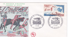 FDC - 1966 -- 900 Ans De La Bataille D'Hastings (tapisserie De Bayeux)......cachet  BAYEUX  - 14 - 1960-1969