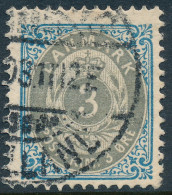 Denmark Danemark Danmark 1902: 3ø Blue/grey Bicolour, F+ Used, AFA 22C (DCDK00574) - Used Stamps